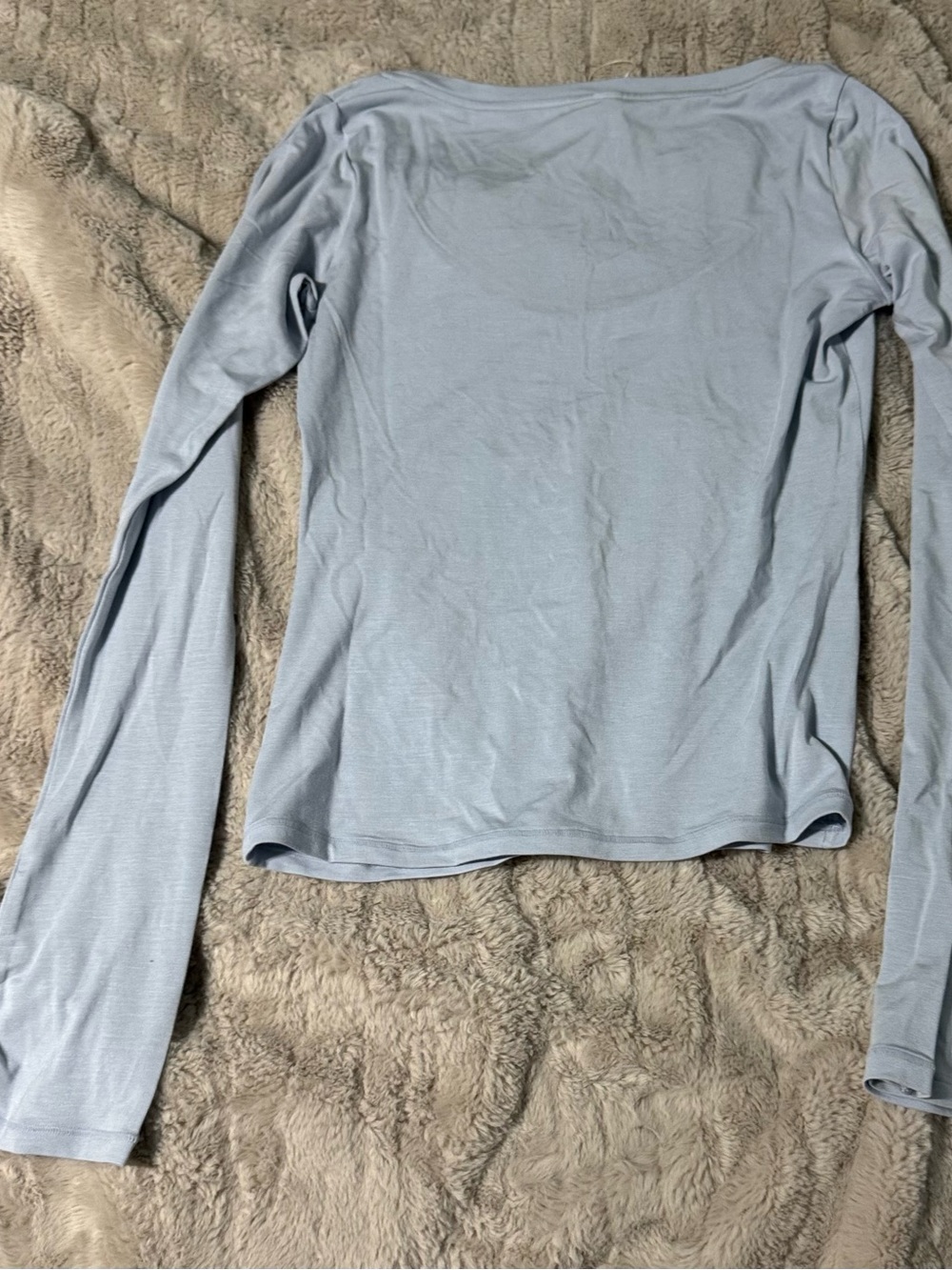 SKIMS Scoop Neck Sleep Top only| Zen Blue | Size S - Picture 10 of 11